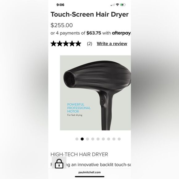 Nib paul mitchell neuro halo tourmaline touchscreen tech blow hair dryer/styler - Picture 3 of 12